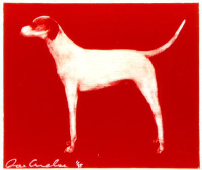 Untitled (Small Dog) - Red