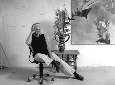 Mary Warner in the Studio